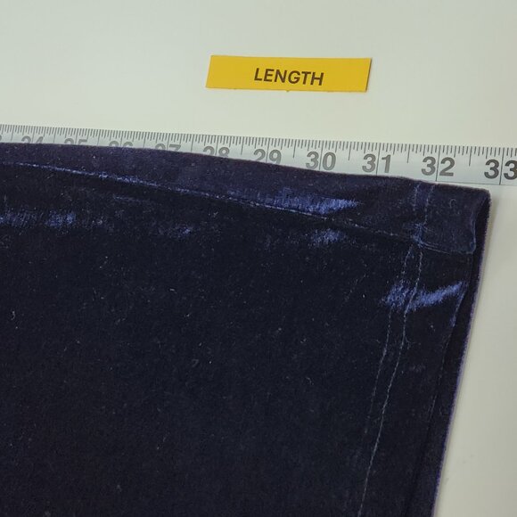 Chelsea & Violet Velvet Off the Shoulder Dress Medium M Blue Crossover Goth B05X - Picture 5 of 5